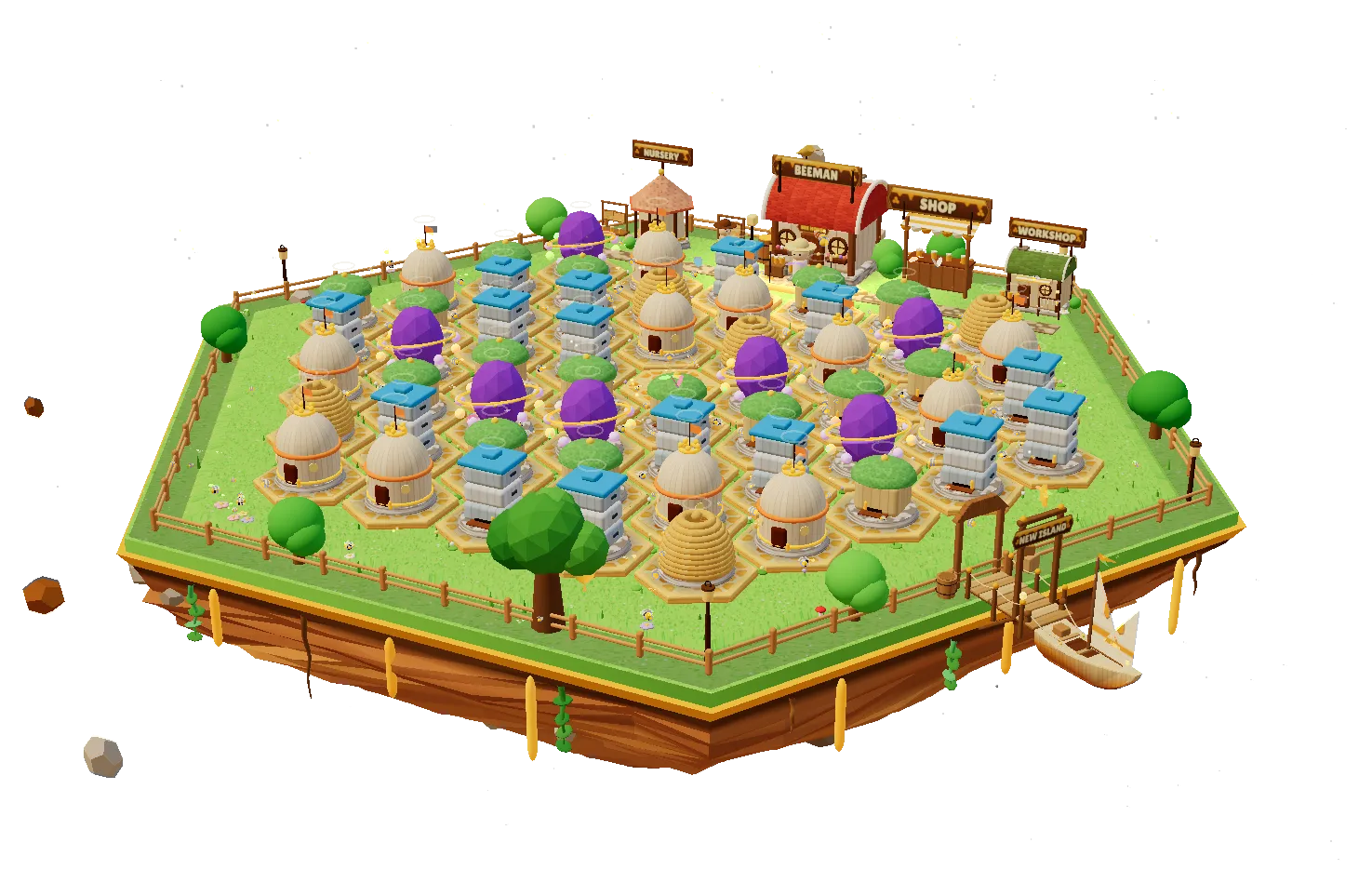 Honey Isles: süzülen arı adası